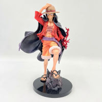 {{ONE}}25ซม. Luffy Anime Figure Four Emperors Monkey D. ลูฟี่รูปการกระทำแชงก์หุ่นรูปแบบสะสมตุ๊กตาของขวัญของเล่น