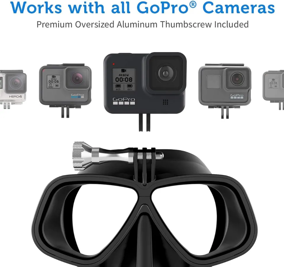 OCTOMASK - Dive Mask w/Mount for All GoPro Hero Cameras for Scuba