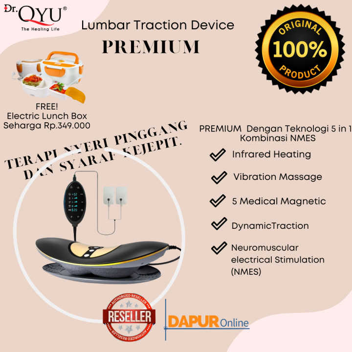 Dr Qyu Lumbar Traction Device Premium Terapi Syaraf Terjepit dan