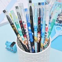6Pcs/Set Anime Tokyo Revengers Sano Manjirou Cute Black ink Blue ink Neutral Erasable Pen Kawaii Gel Pen kids stationery gift