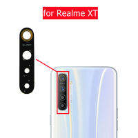 2Pcs สำหรับ Realme XT กล้องด้านหลังเลนส์กระจกกระจกกล้องมองหลัง3M ใช้แทนกาวอะไหล่ซ่อม