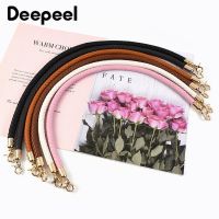 2Pcs 30/40/60mm Bag Handles Colored Replaceable Leather Shoulder Strap Fashion Handbag Weave PU Metal Buckle Accessories