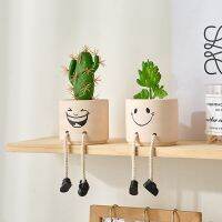 【hot】◕✾ Fun Pot Table Decoration Hanging Feet Ornaments Planting Basin Accessories