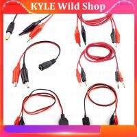 KYLE Wild Shop Alligator Cilps to USB Plug Test Cable Lead Jumper Wire Male Female Jack Dual Probe Crocodile Clip Electric DIY Supply