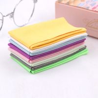 【DT】hot！ COLOUR MAX 5Pcs Soft Chamois Glasses Cleaner Eyeglasses Microfiber Clean Cloth for Lens Phone Screen Cleaning Wipes