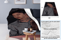 2023 newxzx blanket- NBBZ Kpop BTS Jin Flannel Throws Blankets Couch Sofa Fuzzy Blanket Multiple styles （40x60inch/50×60inch/60×80inch）42