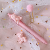 5PCSset Kawaii bear Gel Pen 0.5mm Creative Cute Neutral Ink Pen Children Gift School Office Writing Supplies Stationery