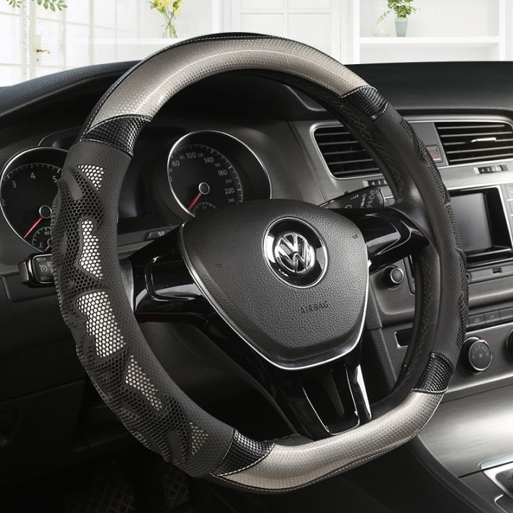 car-steering-wheel-cover-carbon-fibre-leather-for-nissan-qashqai-j11-x-trail-t32-for-vw-golf-7-2015-polo-jatta-passat-tiguan