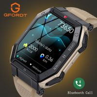 GFORDT 2023 Men Smart Watch Bluetooth Call 1.85 350mAh Health Monitor IP68 กีฬากันน้ํากลางแจ้ง Smartwatch สําหรับ IOS Android