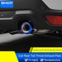 QHCP Rear Tail Throat Exhaust Liner Muffler Decorative Stainless Steel Fit For Subaru Forester 2019 2020 Exterior Accessory