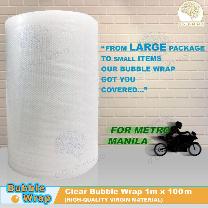 Clear Bubble Wrap 1 meter x 100 meters in Quezon City (HIGHQUALITY