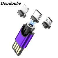 Doudoulie ใหม่ล่าสุด3in 1แท่นชาร์จแม่เหล็ก540องศาหมุนการชาร์จ Usb ขนาดเล็กประเภท C หูฟังบลูทูธไร้สายสำหรับ I-Phone Samsung Xiaomi