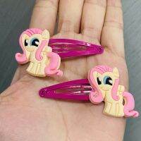 Hot 10Pcs สาวน่ารัก My Little Horse Baoli Poni เด็ก Hairpins ดอกไม้อุปกรณ์เสริมผม Hairclip เด็ก Headwear ผม Pins Tiaras