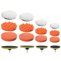 【cw】5PcsSet 5inch Car Polishing Kit Buffing Sponge Pad Set Self-Adhesive Buffing Waxing Pad Car Polisher Disc Cleaning Tool Kit ！