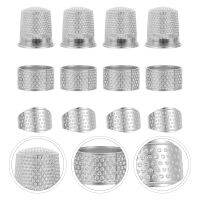 Dulrua 15 ชิ้นหนาปรับปักครอสติ Thimbles จักรเย็บผ้า Thimbles อุปกรณ์เย็บผ้า