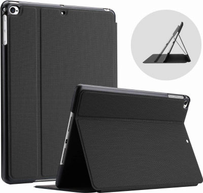 ProCase iPad 9.7 (2018 & 2017, Old Model) / iPad Air 2 / iPad Air Case, Slim Stand Protective Folio Case Smart Cover for iPad 9.7 Inch 5th/6th Generation, Also Fit iPad Air 2 / iPad Air -Black