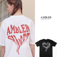 Ambler เสื้อยืด ลายหัวใจ พระอาทิตย์ตก โอเวอร์ฟิต