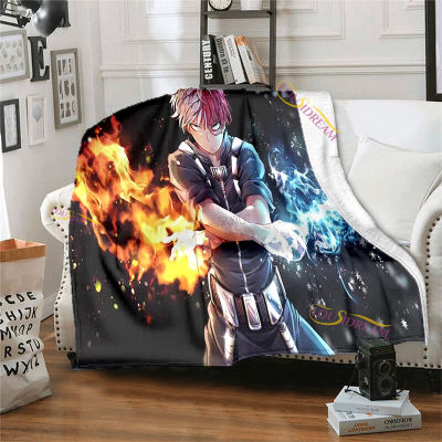 My Hero Academia Blanket Flannel Blankets Cartoon Print Sheet Sofa Throw Bedspread Childrens Siesta Leisure Coverings