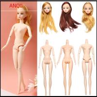 ANQII ของเล่น ทรงผม หลายสี ตา3D ข้อต่อตุ๊กตา 30 ตัว สวมหัว DIY อุปกรณ์ตุ๊กตาโบราณ หัวตุ๊กตา