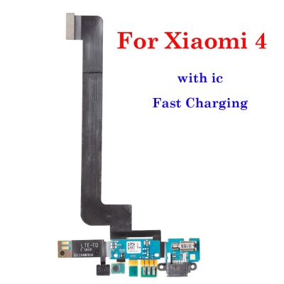 สําหรับ Xiaomi 4 Mi4 Mi 4 M4 ชิ้นส่วนอะไหล่ USB Dock Charging Port + Mic Microphone Module Board Ribbon Flex Cable Fast Charging