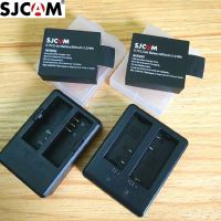 SJCAM อุปกรณ์เดิม13501050มิลลิแอมป์ชั่วโมงชาร์จคู่ Li-Ion SJ4000อากาศ SJ5000X C30R EKEN H9R H8การกระทำกล้อง