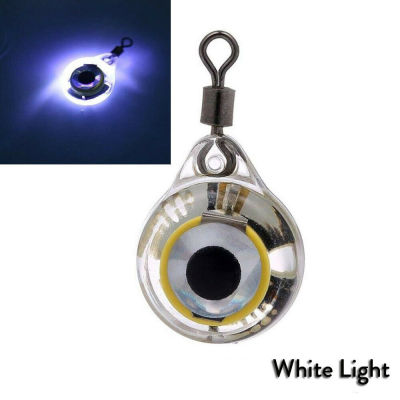 20pcs Mini Fishing Lure Light LED Deep Drop Underwater Eye Shape Fishing Squid Fishing Bait Luminous Lure for Attracting Fish