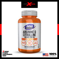 NOW Sports : Arginine &amp; Citrulline 500mg/250mg 120 Capsules, Protein Metabolism &amp; Muscle Tissue Maintenance