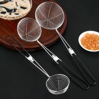 Stainless Steel Colander Sieve Long Handle Skimmer Filter Mesh Oil Pot Food Strainer Hot Pot Noodle Drain Spoon Kitchen Supplies Colanders Food Strain