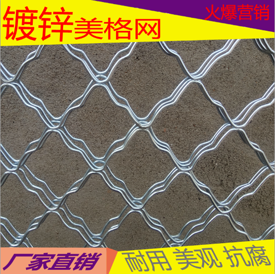 Galvanized diamond mesh thick wire mesh breeding safety fence isolation net dog cage mesh mesh
