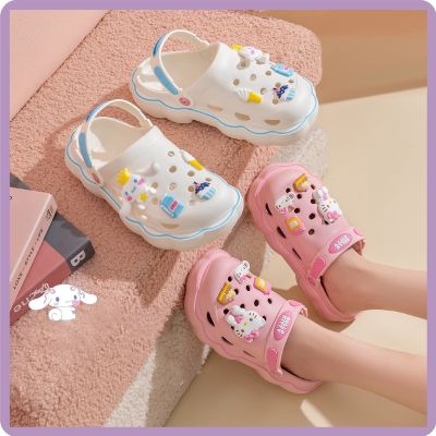 【CC】♞  Kawaii Fashion Flat Shoes Heightening Sandals Birthday 2023 New