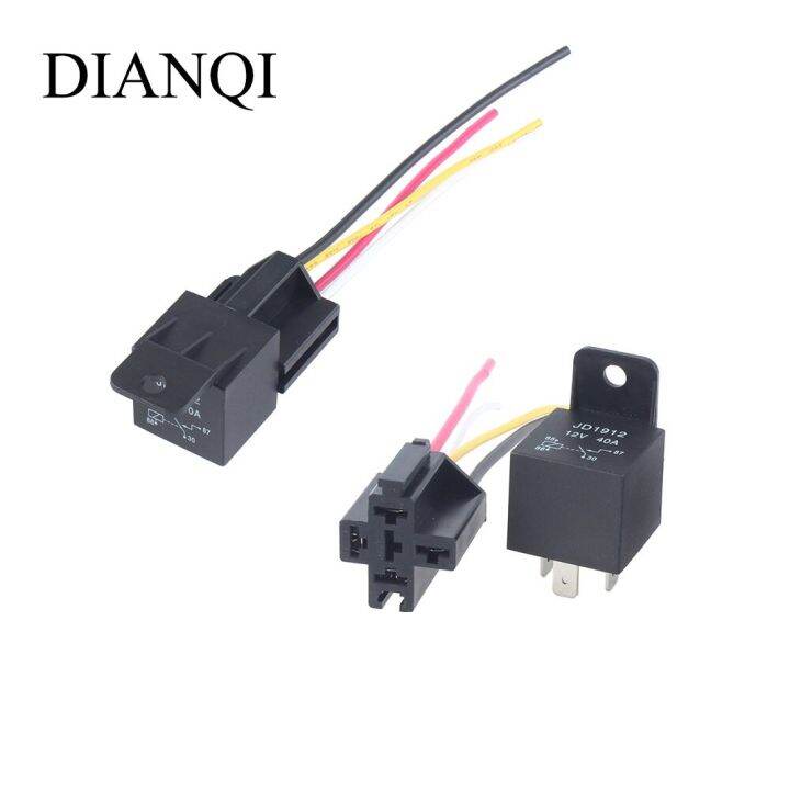 4 Pin 5 Pin Dc 12v/24v 40a Waterproof Car Relay Long Life Automotive
