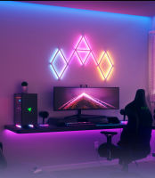 WIFI LED สมาร์ทโคมไฟติดผนัง RGBIC Light Bar DIY บรรยากาศ Night Light APP Music Rhythm Backlight ห้องนอนเกมตกแต่งห้อง