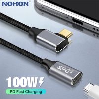 5A 100W Elbow USB 3.1 Type C Cable 10Gbps USB Fast Data Cable For Macbook Pro 4K USB Extension Cable USB C To Type-C Quick Cable