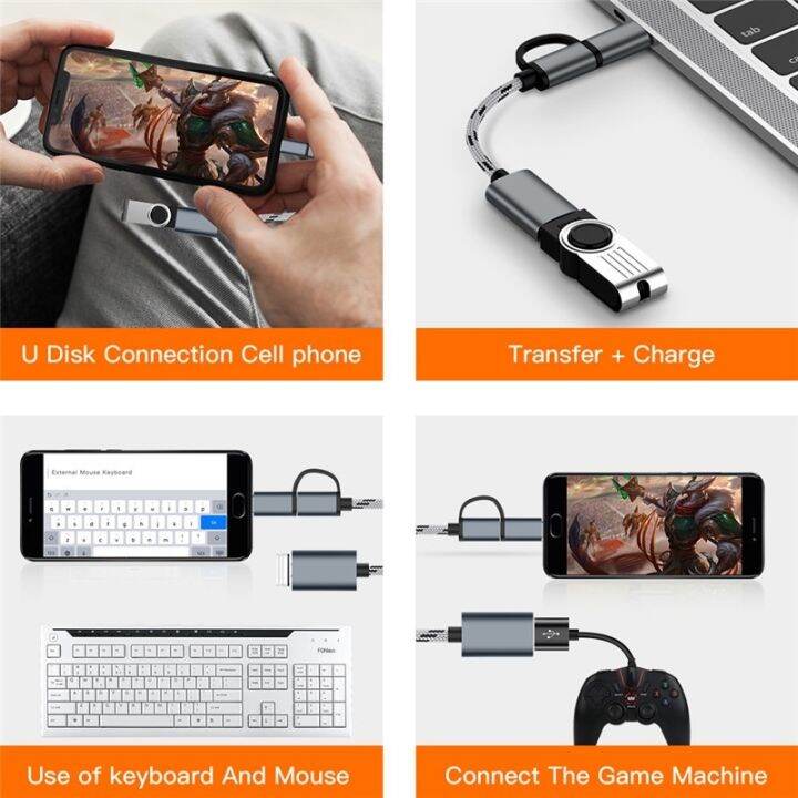 2-in-1-สายเคเบิลอะแดปเตอร์-usb-3-0-type-c-เป็น-แปลงอินเตอร์เฟซ-อเนกประสงค์-สําหรับสายชาร์จโทรศัพท์มือถือ