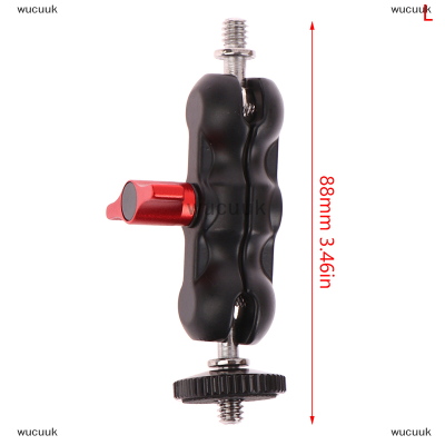 wucuuk Double BALL HEAD SHOE Mount Universal Magic ARM พร้อมจอภาพหัวบอลขนาดเล็ก