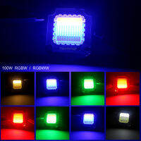 100W RGBWW RGBW RGBYW พลังงานสูง LED 4หรือ5ช่องซังสีแดงสีเขียวสีฟ้าสีเหลืองสีเหลืองอำพันโคมไฟหลอดไฟชิปสำหรับ DIY เวทีโคมไฟ