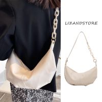 Summer summer high-level white commuter bag large bag female 2023 new large-capacity chain Messenger dumpling bag 【BYUE】