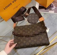 TOP Grade】กระเป๋าถือ LV สายโซ่กระเป๋าสะพายสำหรับผู้หญิง,กระเป๋าคลัทช์ไพ่นกกระจอก2 In 1กระเป๋าแนววินเทจแท้กระเป๋าข้อความแฟชั่นเกาหลีพิมพ์ตัวอักษรกระเป๋าสะพายแบบคาดลำตัวกระเป๋าสะพายไหล่กระเป๋าใส่เหรียญบัตรขนาดเล็กกระเป๋าของใช้ในห้องน้ำถุงช้อปปิ้งชุดอุปกรณ์