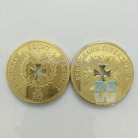 1OZ .999 Gold-Plated Germany Cross Eagle ความท้าทายเหรียญธนาคารเยอรมัน Imperial เหรียญที่ระลึกของสะสม