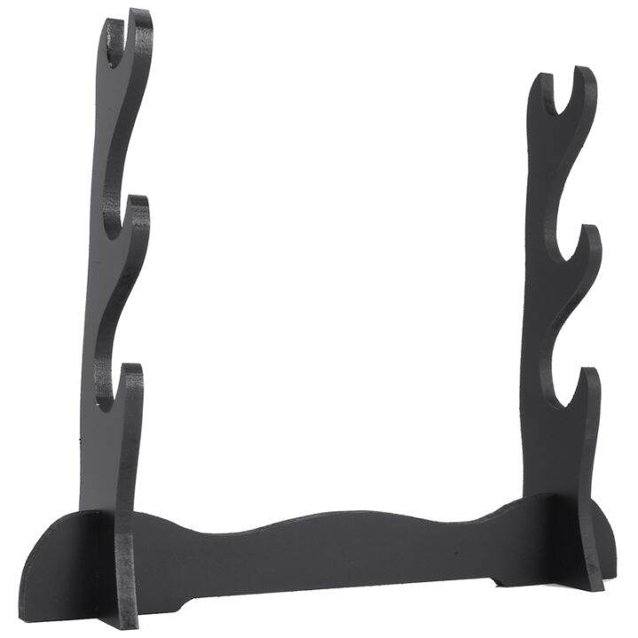 Sword Rack Brackets 3Tier Samurai Sword Katana Holder Stand Bracket Rack Display Black ...