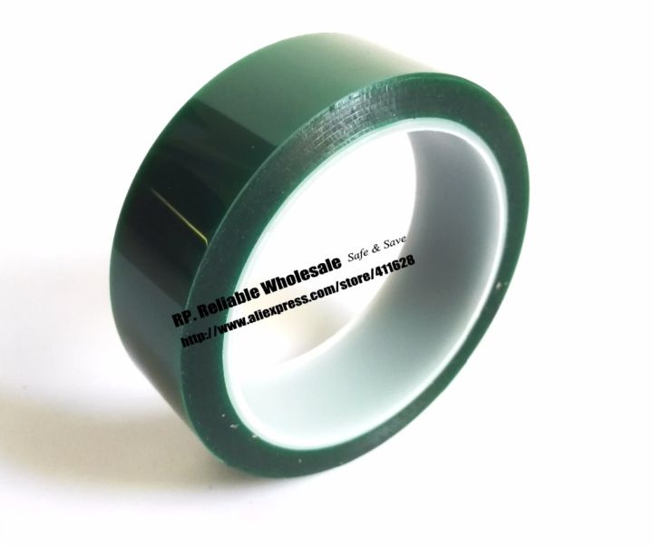 55mm-33-meters-0-08mm-one-side-heat-resistant-glued-pet-polyester-film-tape-for-protection