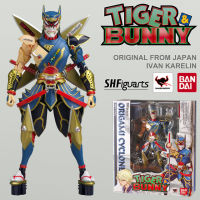 งานแท้ 100% Bandai S.H.Figuarts จากการ์ตูนเรื่อง Tiger and Bunny ไทเกอร์ แอนด์ บันนี่ Ivan Karelin Origami Cyclone อีวาน คาเรริน โอริกามิ ไซโคลน Ver Original Figma Genuine from japan ฟิกม่า โมเดล ตุ๊กตา อนิเมะ ของขวัญ Anime Model Doll amiami Hobby Gift