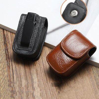 【CW】 Classic  Wearable Glasses Men Leather Folding Storage