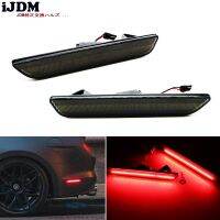 Ijdm For Car Mustang LED Rear Side Marker Lamps With 96-SMD-4014 LED Lights For 2015-2017 Ford Mustang White Red 12V