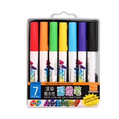 Bianyo Marker Watercolor Sketch Pen Set for Artist T-shirt Liner Painting School Stationery Material Textile Fabric 713 Colors