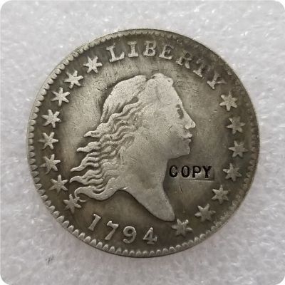 เหรียญสะสมเหรียญเหรียญที่ระลึก1794 1795ขนไหลถ่ายแบบเหรียญเลียนแบบเหรียญ