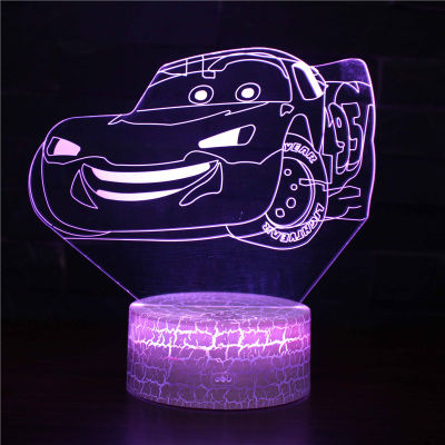 Cool Supra Car 3D Night Light LED 716 Colors Change LED Children Night Light Beroom Atmosphere Table Lamp Boys Gifts Toys