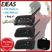 【LZ】✶✼►  EJEAS-Árbitro Intercom Headset Full Duplex Interfone de Conferência Bluetooth Bolsa V4C Plus V6C PROx2 Futebol 3 1200m