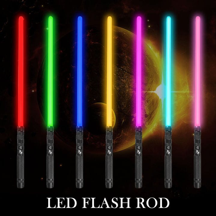 2แพ็ค-led-lightsaber-7สีเปลี่ยน-lightsaber-ด้วยเสียงกระทบเพื่อ
