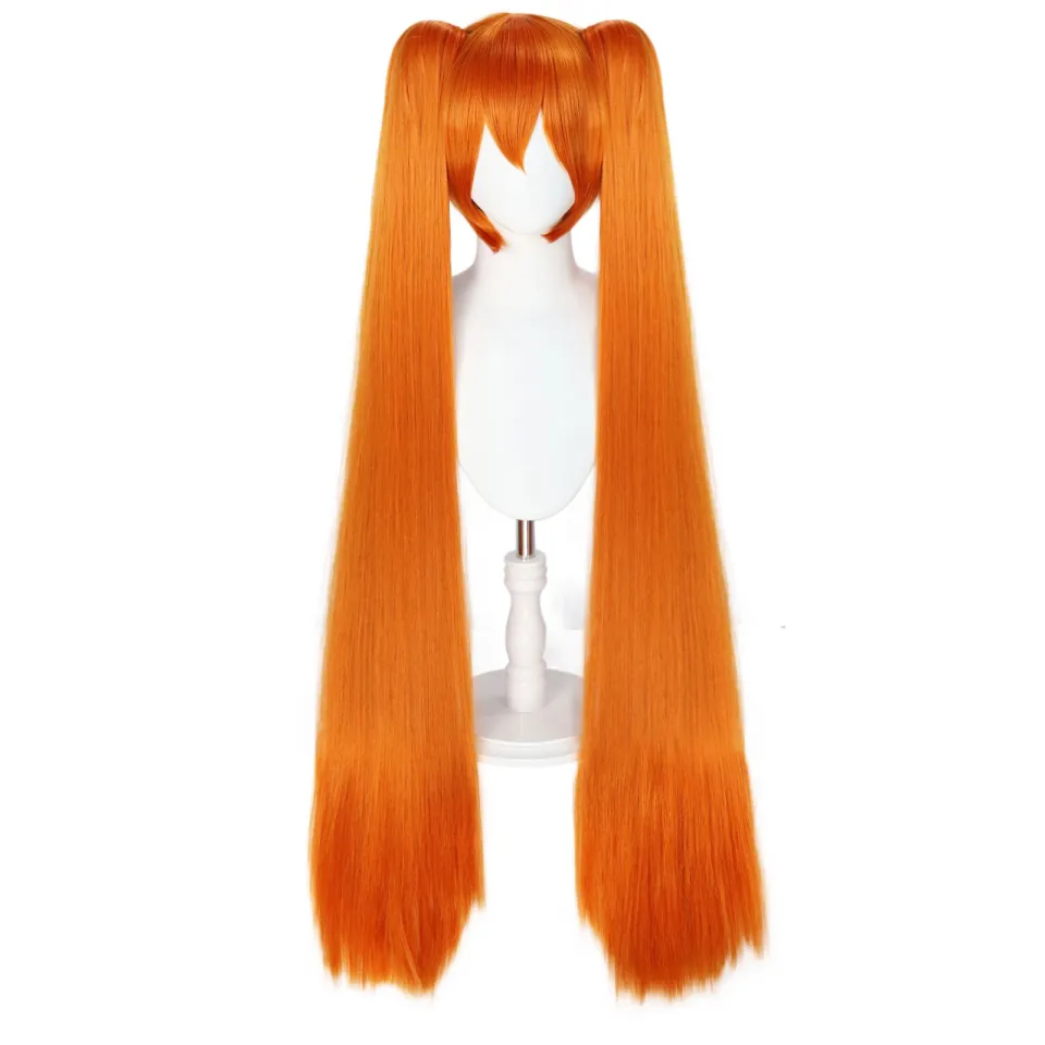 Game Yandere Simulator Osana Najimi 110cm Long Orange Pink Straight Cosplay  Wig Heat Resistant Hair Cosplay